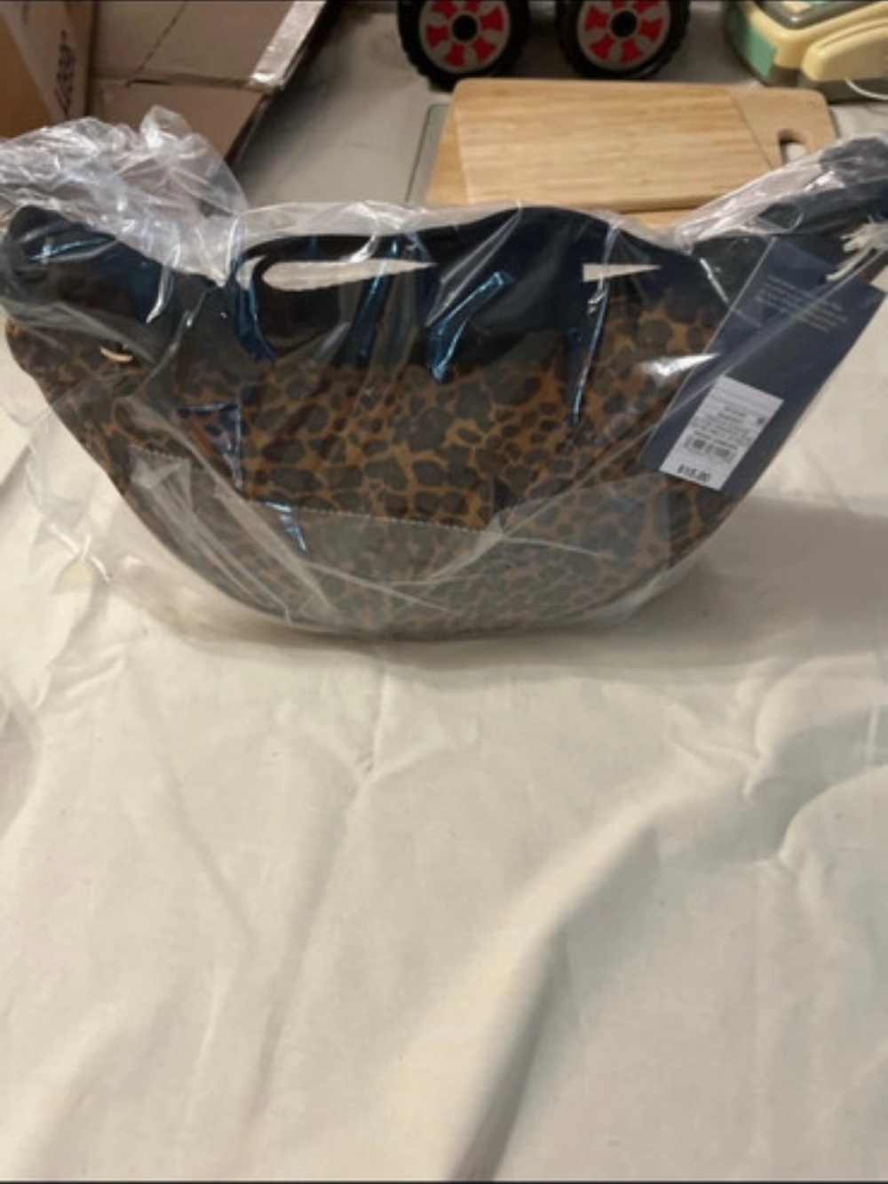 Leopard Print Women’s Hobo Bag - Brown